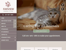 Tablet Screenshot of farviewvet.com